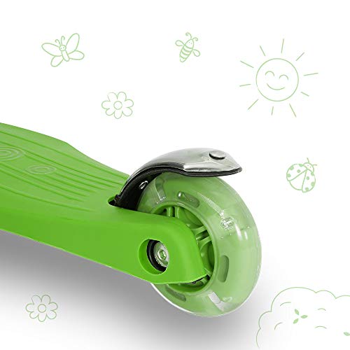 3StyleScooters® RGS-1 Patinete de Tres Ruedas para Niños Pequeños Niños de 3 Años o Más - con Luces LED en Las Ruedas - Diseño Plegable