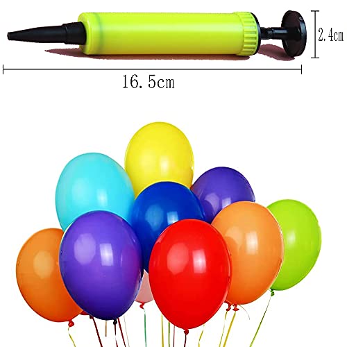 4 Pcs Bomba de Globos, Inflador de Globos, Inflador Manual de Globos, Hinchador de Globos para Fiestas o Eventos ,Globos San Valentin, Fiesta Cumpleaños, Globos Cumpleaños Decoracion(Color al Azar)