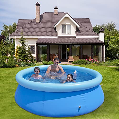 4YANG Piscina Inflable Grande, Piscina Hinchable 240 * 240 * 63 PVC Piscina de Bolas oceánicas de PVC Resistente al Desgaste,para Adultos, Patio Trasero, Fiesta en La Piscina,6 a 8 Personas