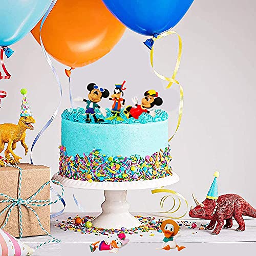 5 Pieces Mickey Cake Topper, Mickey Theme Party Supplies, Minnie Cake Decoration para Baby Shower Fiesta de Cumpleaños