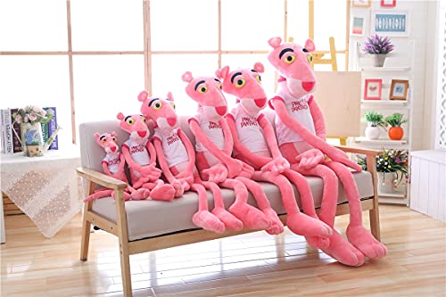 55 / 80cm Pantera Rosa Juguetes Suaves para niños muñeco de Peluche bebé niños algodón Travieso Leopardo Rosa Juguete Regalo 80cm