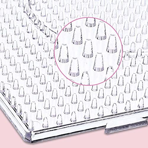 5mm Pegboards, Placa de plástico Transparente para Clavos de 5mm, Set de Beads Plantilla Grandes de 8 Piezas, Placas Transparente para Cuentas Niños Artesanía Perlas