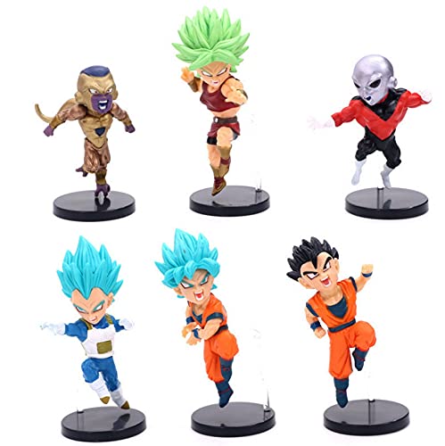 6 Unids / Set Dragon Ball Son Goku Figura De Acción Anime Super Vegeta Modelo Juguetes Muñeca 7-9Cm, Colección De Juguetes De PVC para Niños