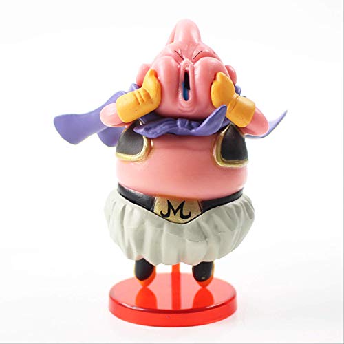 6 unids/Dragon Ball Z figura Super Saiyan Majin Buu Gotenks Son Goku Gohan Q versión Dragonball figura de acción modelo de juguete 6-10 cm