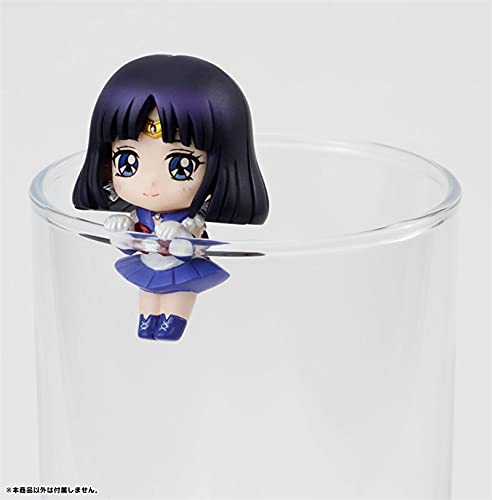 6Pcs Figuras De Acción Anime Sailor Moon Decoraciones para Tazas De Té Juguetes para Niños Tsukino Usagi Chibi Sailor Uranus Plutón Neptuno Saturno Niños Niña Regalos De Cumpleaños