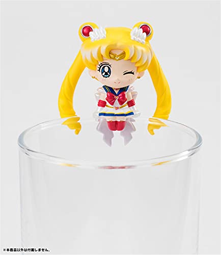 6Pcs Figuras De Acción Anime Sailor Moon Decoraciones para Tazas De Té Juguetes para Niños Tsukino Usagi Chibi Sailor Uranus Plutón Neptuno Saturno Niños Niña Regalos De Cumpleaños