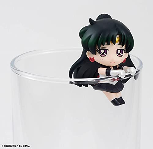 6Pcs Figuras De Acción Anime Sailor Moon Decoraciones para Tazas De Té Juguetes para Niños Tsukino Usagi Chibi Sailor Uranus Plutón Neptuno Saturno Niños Niña Regalos De Cumpleaños