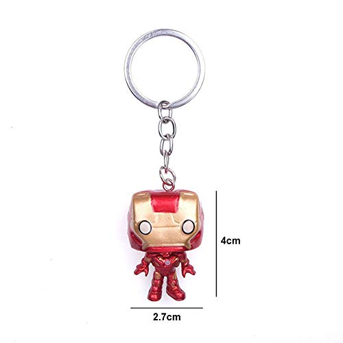 6Pcs Marvel Fans Llavero SuperH The Avengers Llavero Deadpool Colgante Llaveros Iron man Spiderm Llavero