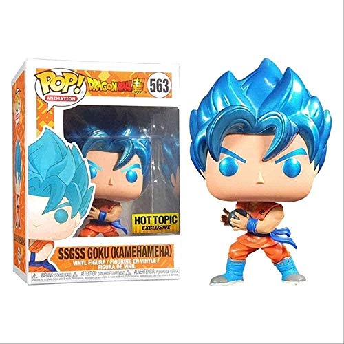 A-Generic Pop Dragon Ball Ssgss Goku Figura de acción 10Cm Kamehameha Figura de acción Juguetes Colección Modelo Juguetes