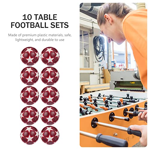 ABOOFAN 10 piezas de futbolín de fútbol de mesa de futbolín de fútbol de mesa de juguete de futbolín accesorios de futbolín