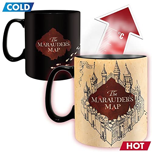 ABYstyle -HARRY POTTER - Taza cambia color con calor - 460 ml - Merodeadores