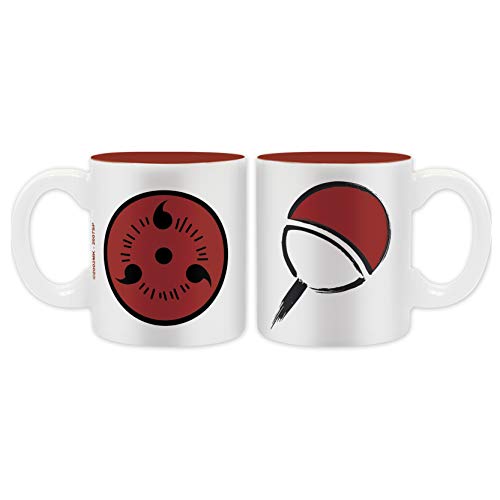 ABYstyle - NARUTO SHIPPUDEN - Set 2 mini-Tazas - 110 ml - Konoha y Uchiha