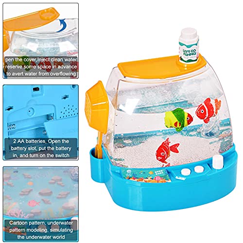 Acuario de juguete eléctrico interactivo para niños Robofish activado por batería Robo Fish Juguetes de peces para niños robóticos, regalo para alimentar y nadar como un pez real.