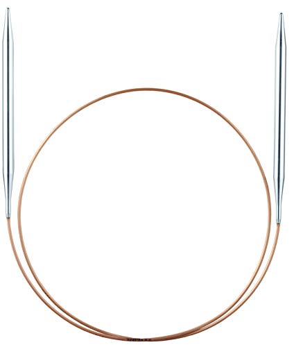 Addi Aguja De Tejer Circular, Metal, 3,5 mm/100 cm, Size-US-04-(3.50mm)