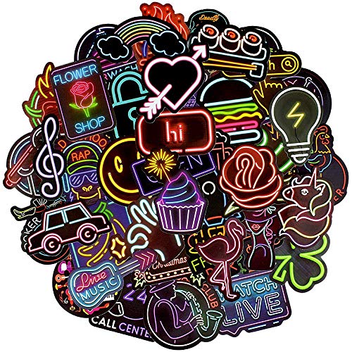 Afufu Paquete de Pegatinas 50-Pcs Pegatinas Vsco, Impermeable Pegatinas Moto Graffiti Stickers Vintage para Laptop, Coche, Maleta, Casco Bicicleta, Bicicleta, Vinilos para Portátiles