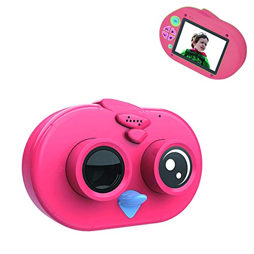 AG-NYQ 2.0 Pulgadas de la cámara Digital, grabadora de niños de Dibujos Animados 1080P, Wi-Fi de un Solo Clic de Carga, Mini Regalo de Pato para niños y niñas,Rojo