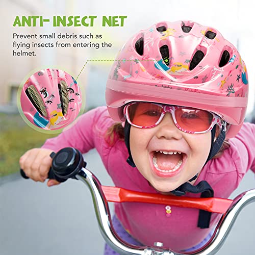 AKASO Casco Niños Casco Bici Niños para1-8 Años, Ajustable Casco Infantil Ligero 200g/ Transpirable para Bicicleta/Patineta/Scooter