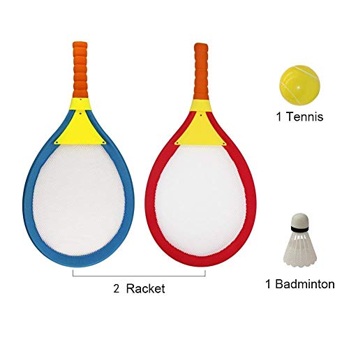 Akokie Palas Playa Raquetas Badminton Niños Raquetero Tenis Racket Raqueta de Juguete Deportivo Bádminton Playa al Aire Libre