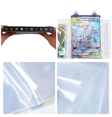 Álbum Compatible con Pokemon, Álbum Titular Compatible con Cartas Pokémon, Carpeta Álbumes Compatible con Cartas Pokemon, 30 Páginas con capacidad para 240 cartas (XY-Charizard)