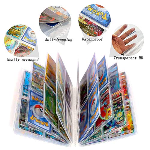 Álbum Compatible con Pokemon, Álbum Titular Compatible con Cartas Pokémon, Carpeta Álbumes Compatible con Cartas Pokemon, 30 Páginas con capacidad para 240 cartas (XY-Charizard)