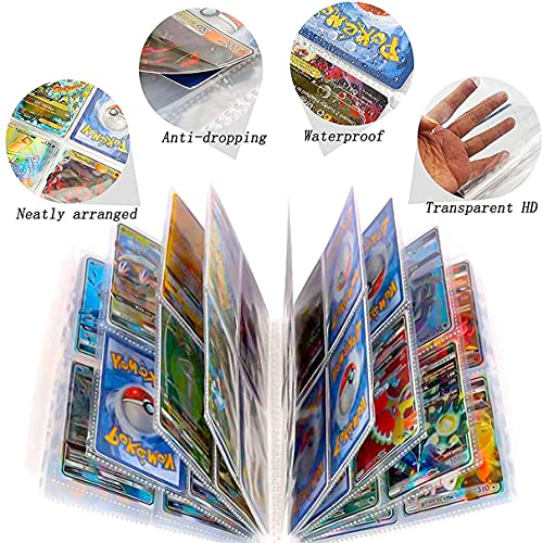 Album Compatible con Pokemon para Cartas, Aglutinante Carpeta Compatible con Tarjeta coleccionable de Pokemon, Puede contener 240 tarjetas (240P-1)