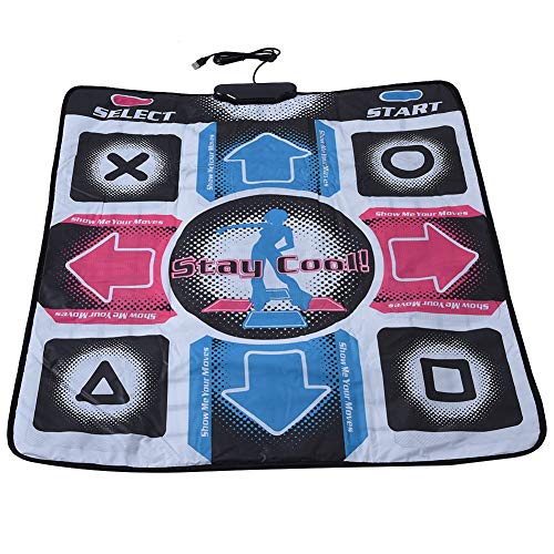 Alfombrilla de Baile, Almohadilla de Baile, Antideslizante Duradero y Resistente al Desgaste Dancing Step Dance Mat Pad Dancer Blanket con USB para PC, conexión USB, Alta sensibilidad