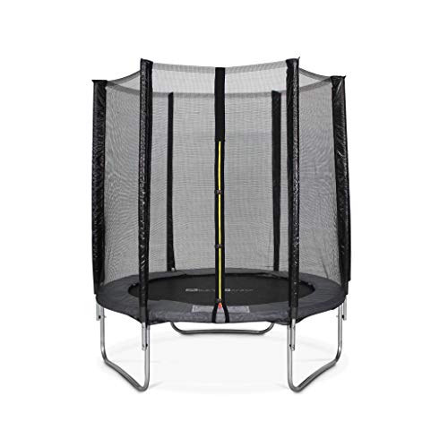 Alice's Garden Cama elástica 180 cm, Trampolín para niños, Gris, Altura de la Red de Seguridad 150 cm - Cassiope