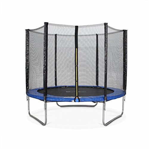 Alice's Garden Cama elástica 245 cm, Trampolín para niños Azul, aguanta hasta 100 kg (Estructura Reforzada). Incluye: Red de protección- PLUTON