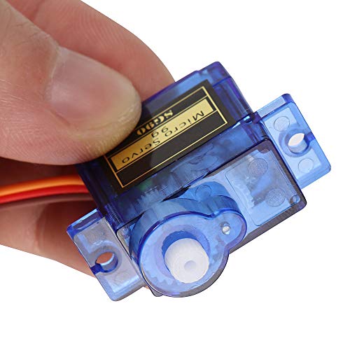 ALLOMN 10 PCS Micro Servo Avión Servo Helicóptero Servo Mucho Ambición Noble SG90 9 g Mini Micro Servo para RC Helicóptero Avión Vehículo Automóvil Modelos de Barco