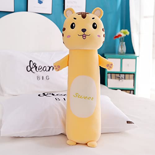 Almohada Cilíndrica Larga De Dibujos Animados Pequeño Animal De Peluche De Juguete Almohada Grande para Dormir Almohada Animal Muñeca Linda Decoración De La Habitación del Hotel En Casa Muñeca