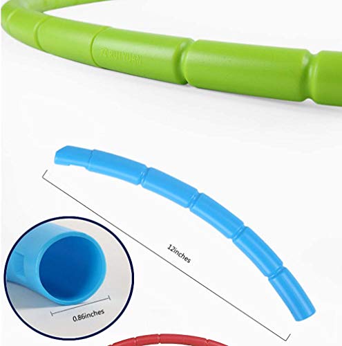 ALSGON Hula Hoop NiñA Purpurina,30 Pulgadas 4-9 AñOs Viejas PequeñAs NiñAs A Granel NiñOs PequeñOs Desmontables Hoola Hoops Juegos,Blue,25.5inch