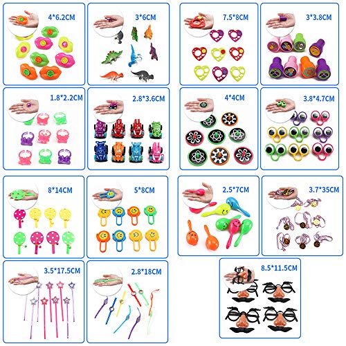 Amasawa 120 Piezas Juguetes de Fiesta a Granel,Party Favor Toy Assortment Kids Party Favor Birthday Party School Classroom Rewards CarnivalPrizes