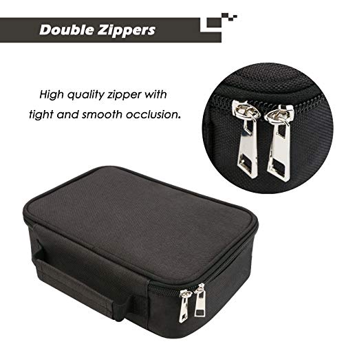 AMGOMH Estuches, 72 ranuras portalápices Caja de lápiz de Estudiantes Organizador Estuche Escolar de caso lapices de colores lápiz bolsa de arte dibujo Estuches Escolares Pencil Case (Negro)