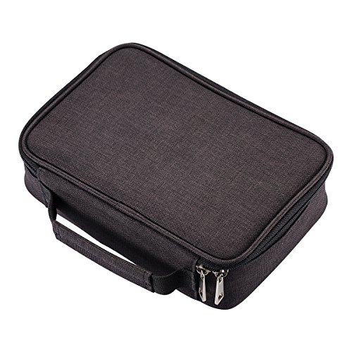 AMGOMH Estuches, 72 ranuras portalápices Caja de lápiz de Estudiantes Organizador Estuche Escolar de caso lapices de colores lápiz bolsa de arte dibujo Estuches Escolares Pencil Case (Negro)