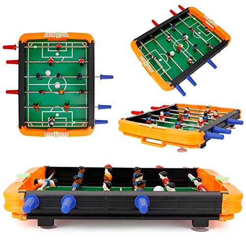 AMONIDA 【Venta del día de la Madre】 Juego de Mesa de fútbol, futbolín, Juego de futbolín, Mesa de Juego, Mini Pelota de fútbol, Fiestas en el Patio de recreo Bares de Camping