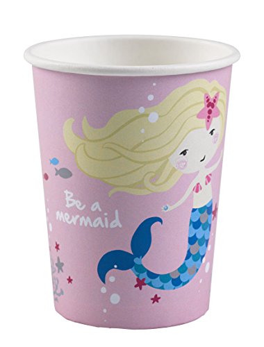 Amscan 9903032 Taza be a Mermaid, multicolor, 250 ml , color/modelo surtido