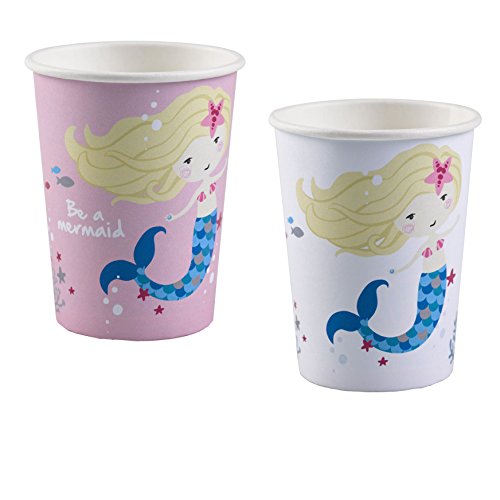 Amscan 9903032 Taza be a Mermaid, multicolor, 250 ml , color/modelo surtido