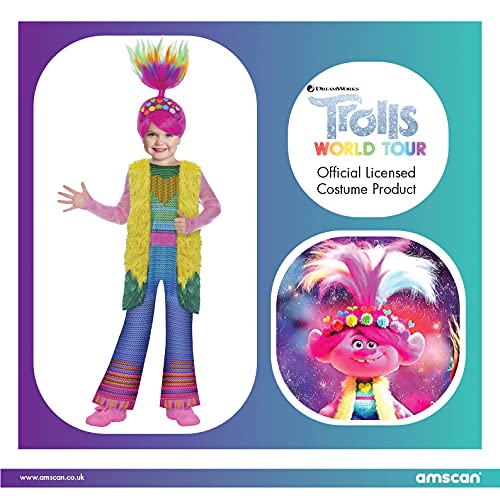 amscan Disfraz infantil de Poppy Finale Trolls Movie 2 (Edad: 3-4 años)