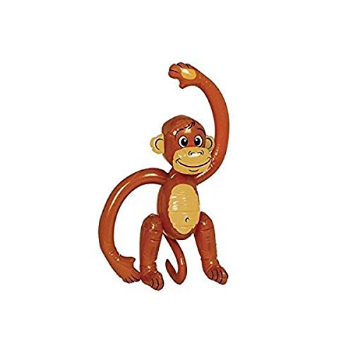 Amscan Funny Inflatable Monkey Summer Water Toy and Pool Decoration , Brown, 25 1/2/Small by Amscan