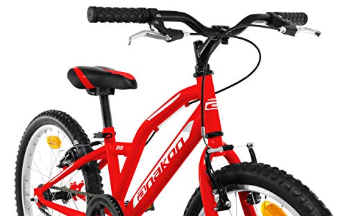 Anakon Hawk One Bicicleta Infantiles, niño, Rojo, 6-9 años