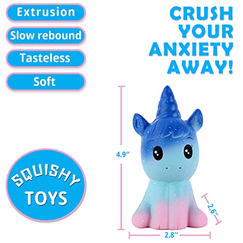 Anboor Squishies Unicornio Caballo Kawaii Suave Crecimiento Lento Perfumado Animal Squishies Alivio del estrés Juguete para ni?os