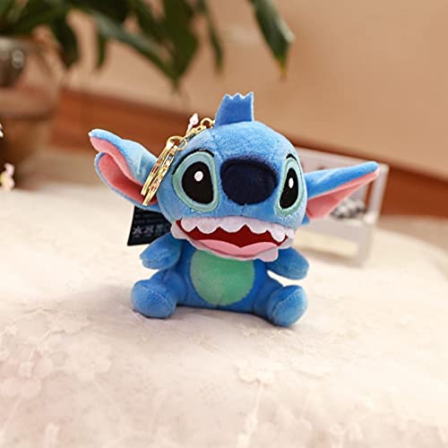 Animación De Dibujos Animados Stitch Serie De Juguetes De Peluche Lilo & Stitch Peluches De Peluche Lindo 13Cm Stitch De Dibujos Animados Llavero De Felpa Colgante Suave Regalos