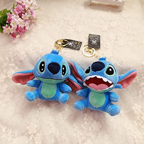 Animación De Dibujos Animados Stitch Serie De Juguetes De Peluche Lilo & Stitch Peluches De Peluche Lindo 13Cm Stitch De Dibujos Animados Llavero De Felpa Colgante Suave Regalos