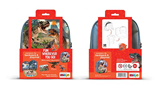 Animal Planet- Mochila 3D Set de Dinosaurios Bolsos Peluche, Color Gris (387723)