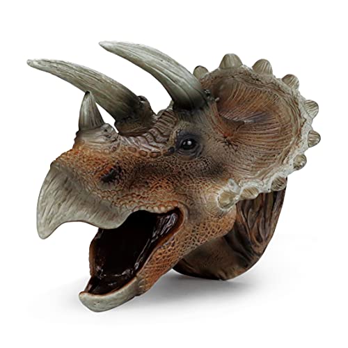 APEX GIFTS - Marionetas de Mano de Animales - Dinosaurio Triceratops