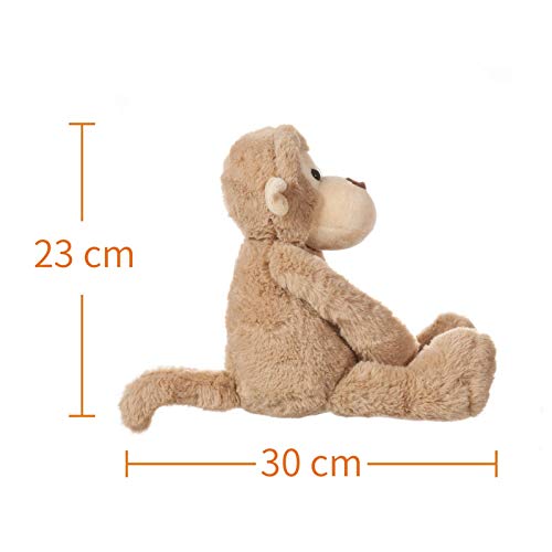 Apricot Lamb-Juguetes Peluche de Mono marrón Claro Animal de Peluche Suave,Ideal para niños de 3 años o más y Adultos(Mono marrón Claro,23cm) …