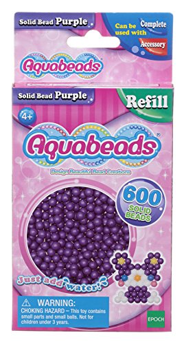 Aquabeads - 32578 - Pack abalorios sólidos Morado