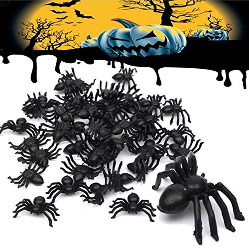 Araña Gigante 50 unids Errores Realistas de Plástico Falso Araña Cucarachas Gusanos de Halloween Broma Divertida Broma Party Favor Víspera de Todos los Santos Decoración Apoyos