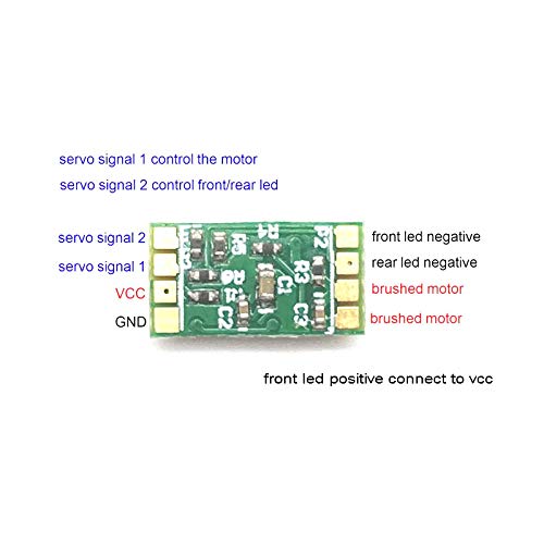 Argerrant 1pc 1S3A Micro ESC DAS87 1/87 Piezas Micro Racing RC Coche Partes