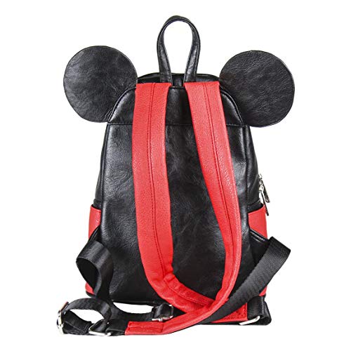 ARTESANIA CERDA Mochila Casual Moda Mickey, Unisex Adultos, Negro (Negro), 11x25x22 cm (W x H x L)